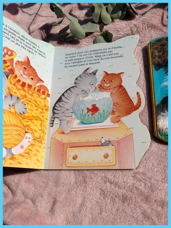 Lote de 2 libros juveniles vintage Mi gatito & El cachorro y el patito <3 – photo 2